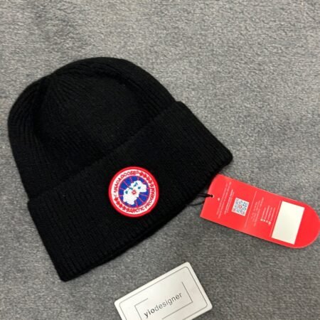 Canada goose hat black with red badge