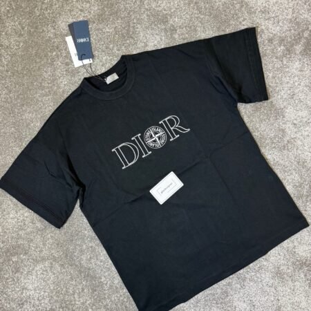 Dior x stone island t-shirt Black