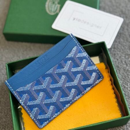 Goyard card holder Blue