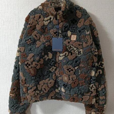 Lv fleece jacket brown
